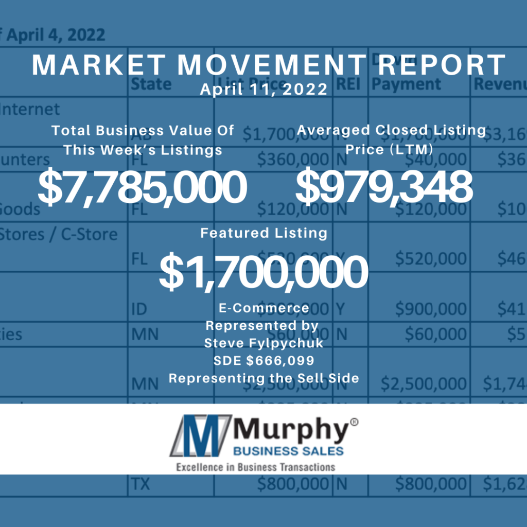 Murphy Business Brokers April Update